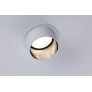 Iebūvējama lampa LED 6W Matēts balts#Matēts tērauds IP44 GIL