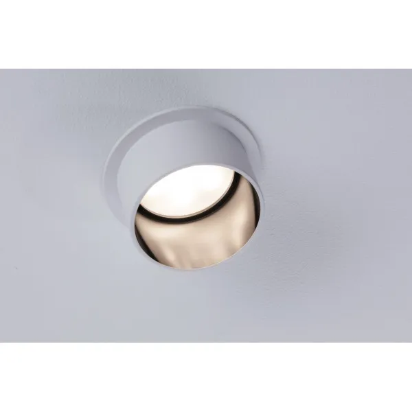 Iebūvējama lampa LED 6W Matēts balts#Matēts tērauds IP44 GIL