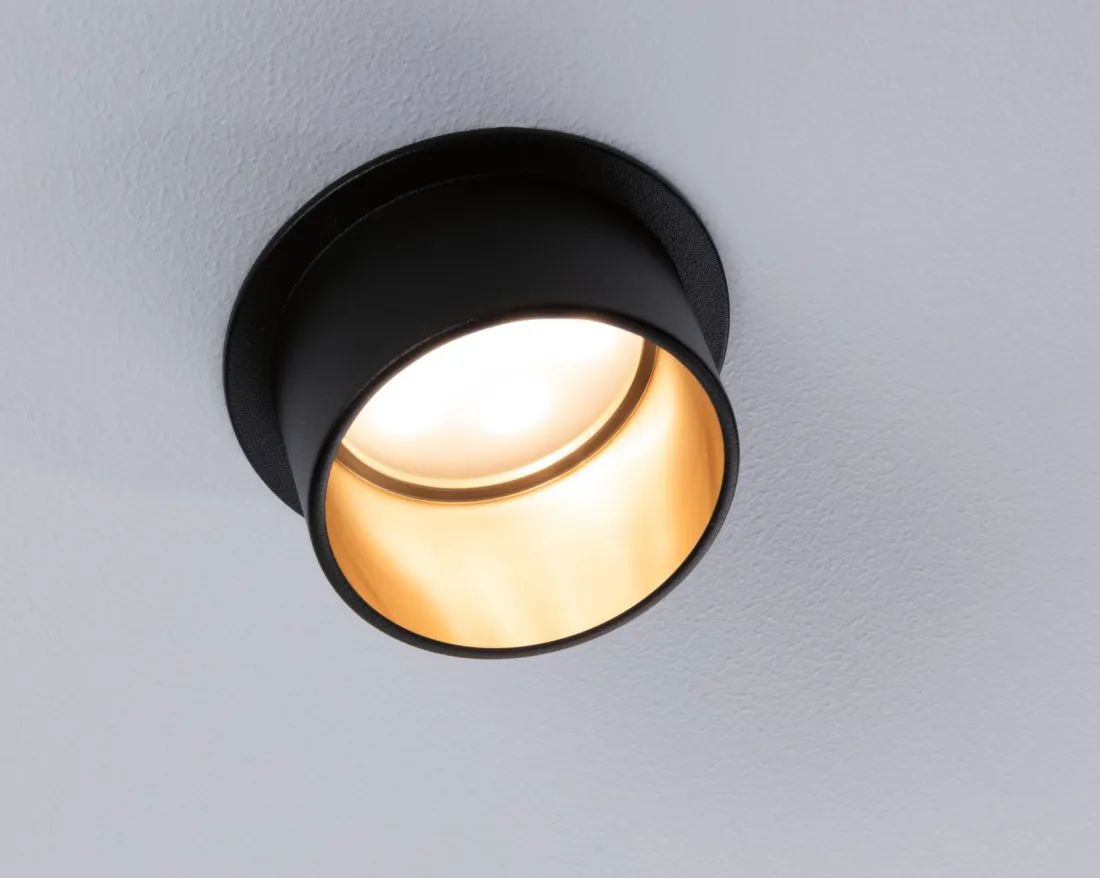 Recessed luminaire LED 6W Black matt-gold IP44 GIL - sale