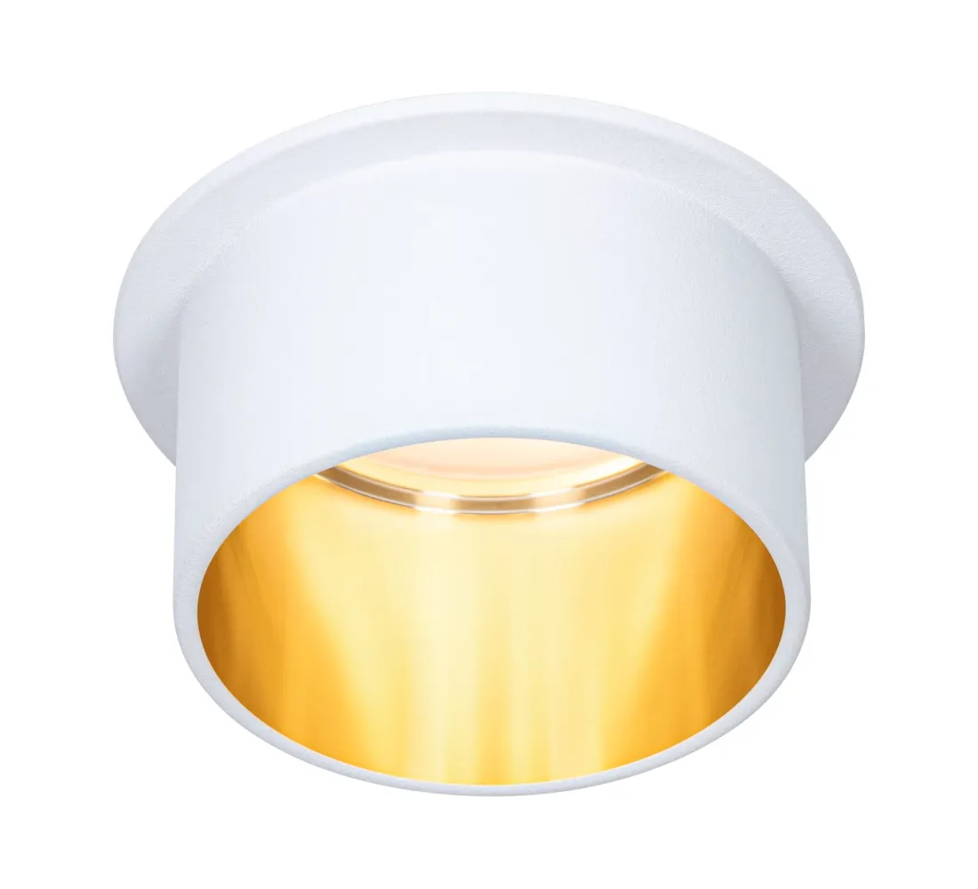 Iebūvējama lampa LED Matēta balta#Zelta IP44 GIL