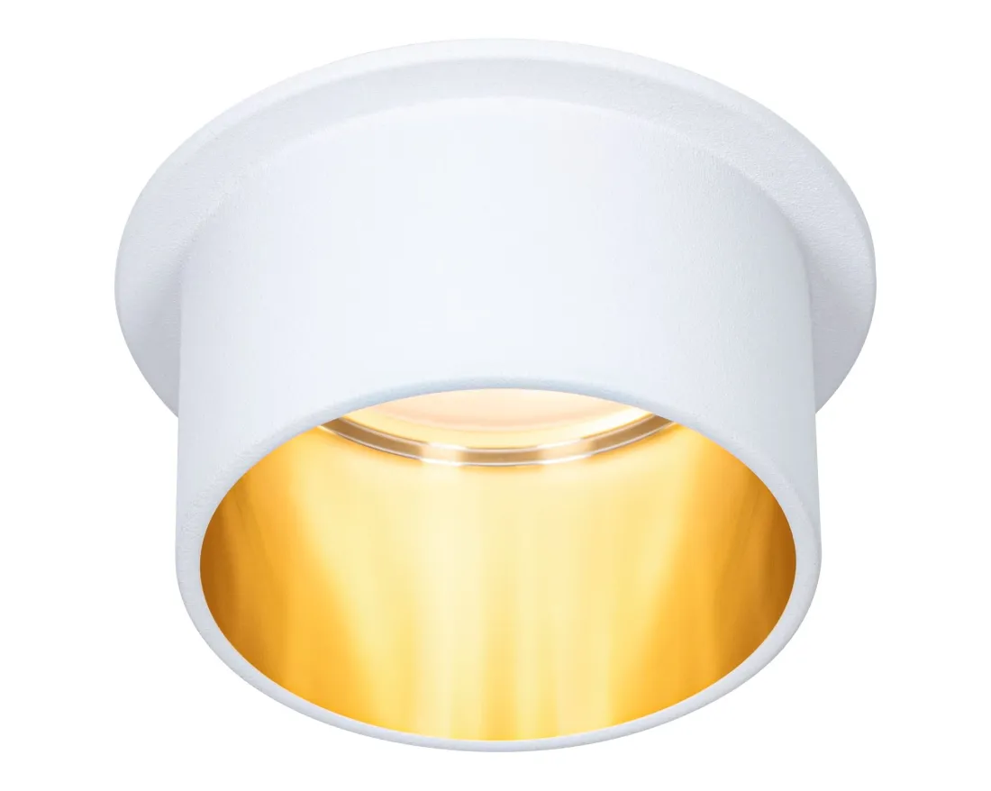 Iebūvējama lampa LED Matēta balta#Zelta IP44 GIL