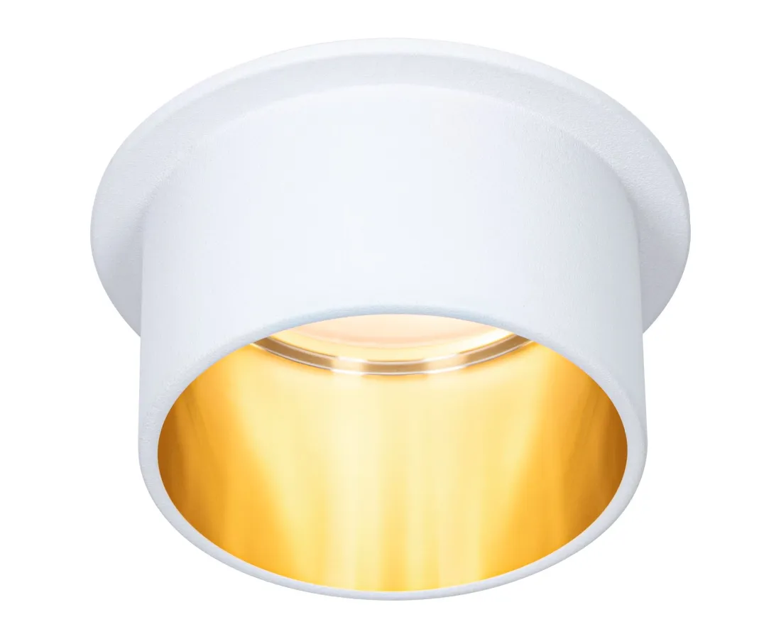 Iebūvējama lampa LED Matēta balta#Zelta IP44 GIL