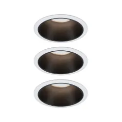 Įleidžiamas šviestuvas juodu reflektoriumi LED 3x6,5W 3 pakopų reguliuojamas COLE