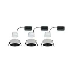 Įleidžiamas šviestuvas juodu reflektoriumi LED 3x6,5W 3 pakopų reguliuojamas COLE