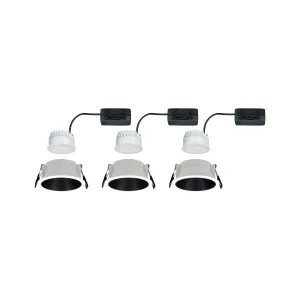 Įleidžiamas šviestuvas juodu reflektoriumi LED 3x6,5W 3 pakopų reguliuojamas COLE