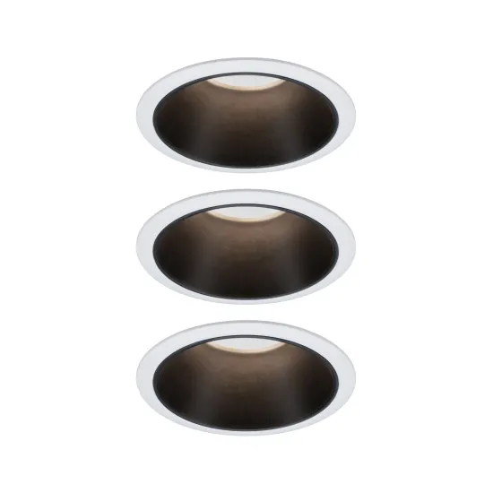 Süvistatav valgusti must reflektor LED 3x6.5W 3-step dim COLE