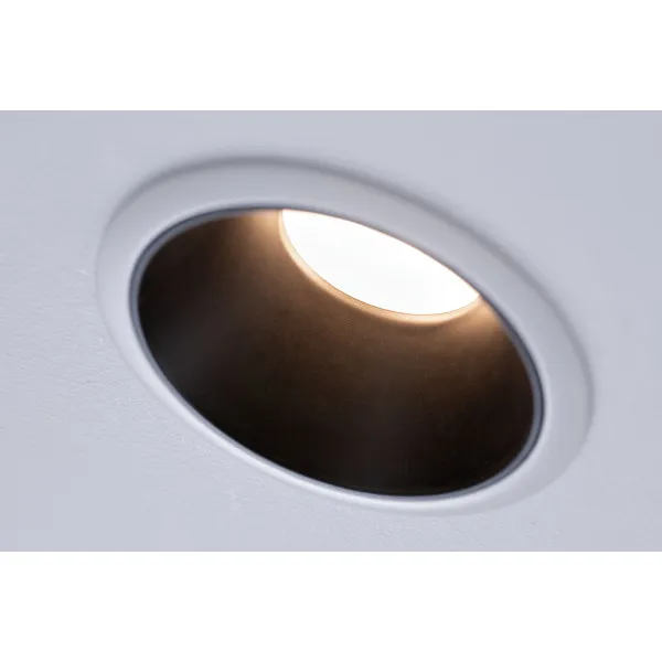 Recessed luminaire matt black reflector LED 6.5W 3-step dimmable COLE
