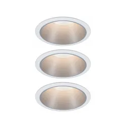 Iebūvējama lampa matēts sudrabots reflektors LED 3x6.5W 3-step dim COLE