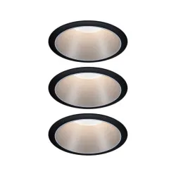 Iebūvējama lampa matēts sudrabots reflektors LED 3x6.5W 3-step dim COLE