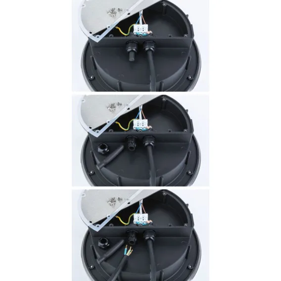 LED įleidžiamas grindų šviestuvas Durea IP67, apvalus 153 mm