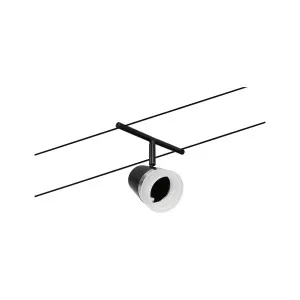 Cable system 5x10W GU5,3 black CONE BASIC