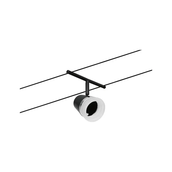 Cable system 5x10W GU5,3 black CONE BASIC