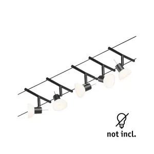 Cable system black matt Sheela Basic Set