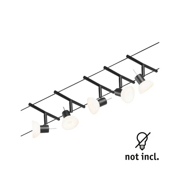 Cable system black matt Sheela Basic Set