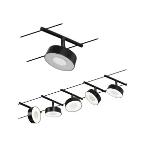 Individualus šviestuvas juodas matinė/chromas CIRCLE BASIC