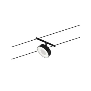 Individualus šviestuvas juodas matinė/chromas CIRCLE BASIC