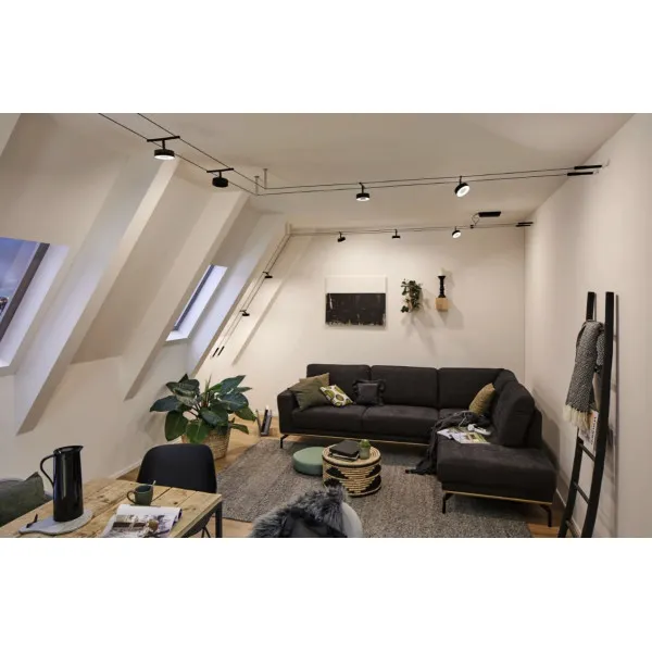 Individualus šviestuvas juodas matinė/chromas CIRCLE BASIC