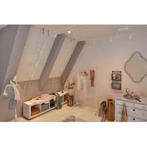 Vaijerivalaisinsetti GU5,3 5x10W Mattavalkoinen/Kromi SALT