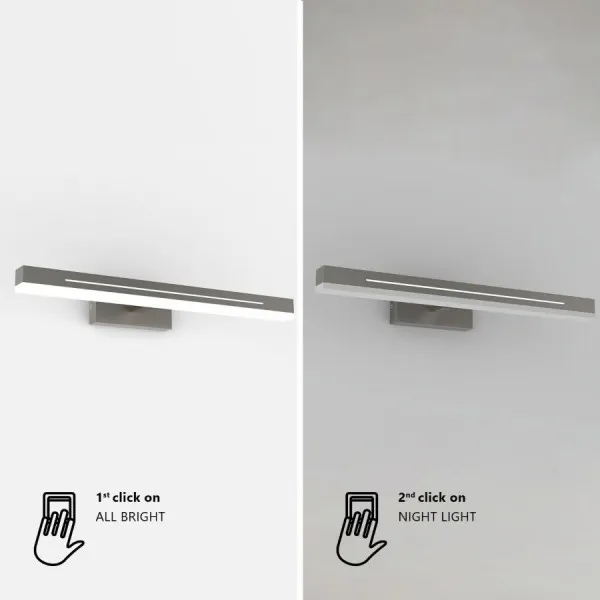 Seinavalgusti kroom Otis 60