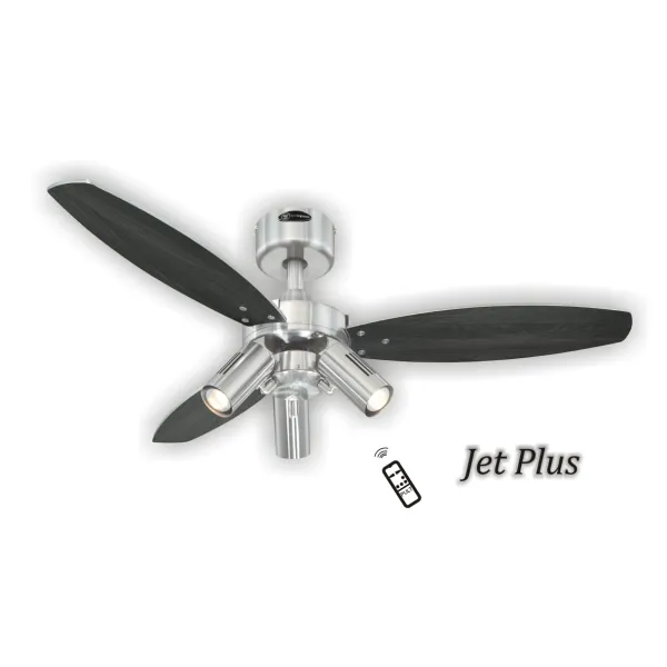 Laeventilaator harjatud nikkel JET PLUS