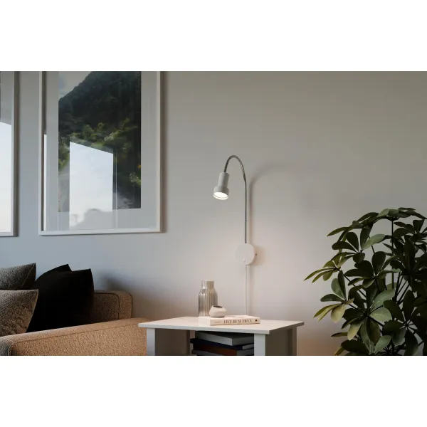 Sieninis šviestuvas Colton Flex, baltas