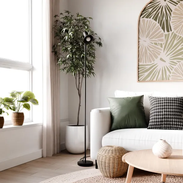 Põrandalamp Malone must