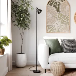 Põrandalamp Malone must