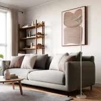 Põrandalamp Malone valge