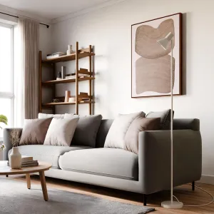 Põrandalamp Malone valge