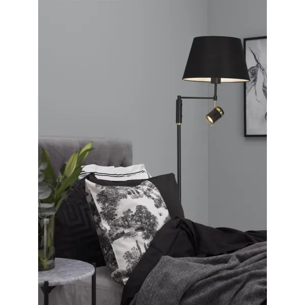 Stāvlampa melnā Libra