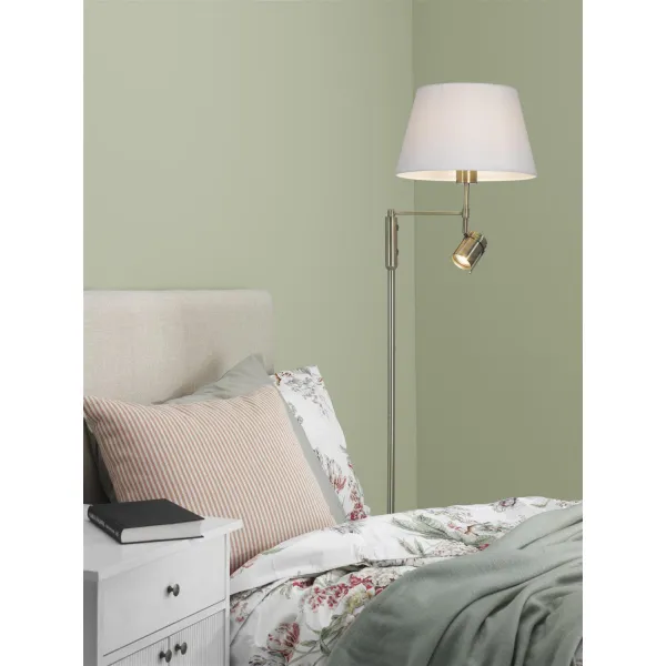 Grīdas lampa antīkas misiņa Libra