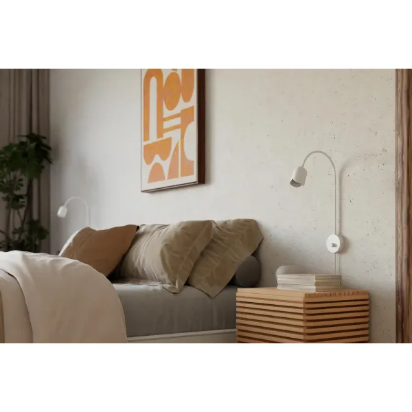 Seinavalgusti valge NUPPU