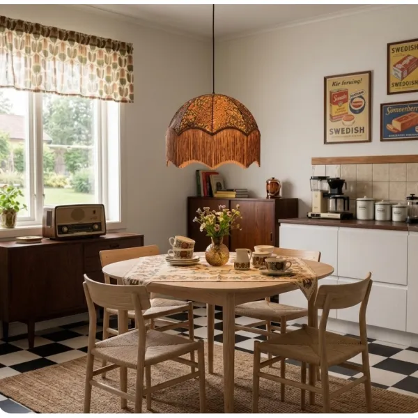 Pendant light brown BLOMSTER