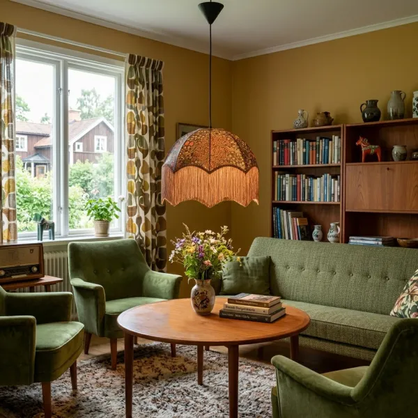 Pendant light brown BLOMSTER