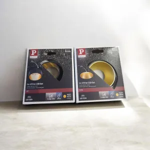 Upotettava LED-valaisin musta mattakulta IP44 GIL