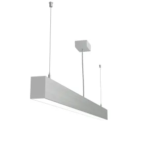 Riippuvalaisin LOOK 1200 mm 46 W IP20 4000 K 3387 lm, hopea