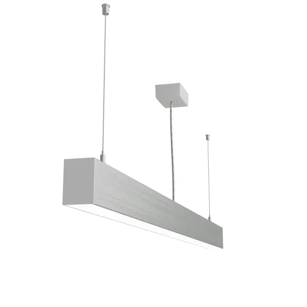 Riippuvalaisin LOOK 1200 mm 46 W IP20 4000 K 3387 lm, hopea