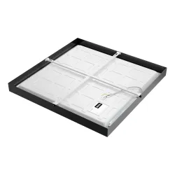 Surface ceiling light 35 - 55W IP41 4000K 2992 - 4129 lm standard black QUADRA UGR