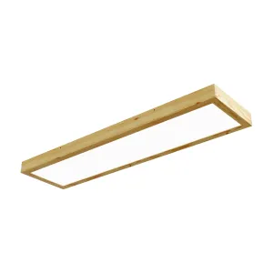 Pinnavalaisin LED LONG WOODLINE 42W IP20 4000K 3950 lm mänty