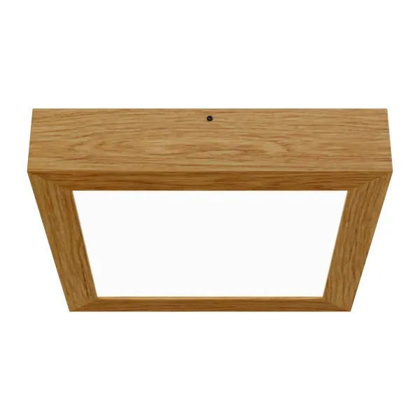 Pinnapealne LED laevalgusti QUADRA WOODLINE 300x300 24W IP20 3000K 1430lm tamm