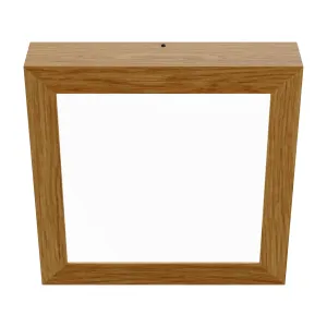 Pinnapealne LED laevalgusti QUADRA WOODLINE 300x300 24W IP20 3000K 1430lm tamm