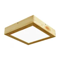 Pinnapealne LED laevalgusti QUADRA WOODLINE 300x300 24W IP20 4000K 1430lm mänd