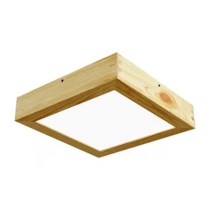 Virsapmetuma LED griestu gaismeklis QUADRA WOODLINE 300x300 24W IP20 4000K 1430lm priede