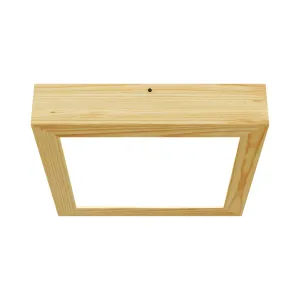 Virsapmetuma LED griestu gaismeklis QUADRA WOODLINE 300x300 24W IP20 4000K 1430lm priede