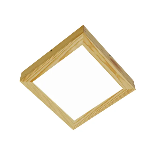 Virsapmetuma LED griestu gaismeklis QUADRA WOODLINE 300x300 24W IP20 4000K 1430lm priede