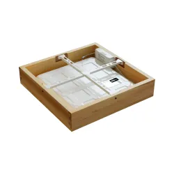 Virsapmetuma LED griestu gaismeklis QUADRA WOODLINE 300x300 24W IP20 4000K 1430lm osis