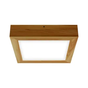 Pinnapealne LED laevalgusti QUADRA WOODLINE 300x300 24W IP20 4000K 1430lm saar