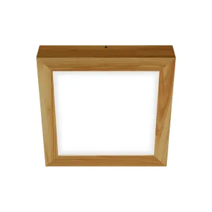 Pinnapealne LED laevalgusti QUADRA WOODLINE 300x300 24W IP20 4000K 1430lm saar