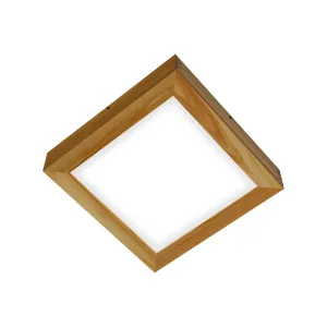 Pinnapealne LED laevalgusti QUADRA WOODLINE 300x300 24W IP20 4000K 1430lm saar