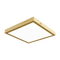 Virsapmetuma LED griestu gaismeklis QUADRA WOODLINE 600x600 40W IP20 4000K 3320lm priede